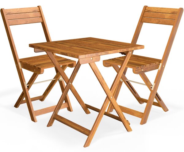 Casaria® Fa balkon bútor szett - akác