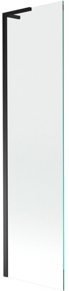 Mexen Next L, 1 szárnyas kádparaván 50 x 150 cm, 6mm átlátszó üveg, fekete profil, 895-050-000-03-00-70