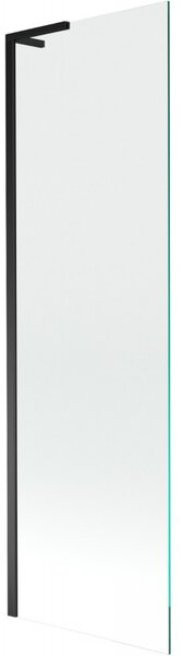 Mexen Next L, 1 szárnyú kádparaván 60 x 150 cm, 6mm átlátszó üveg, fekete profil, 895-060-000-03-00-70