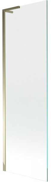 Mexen Next L, 1 szárnyú kádparaván 60 x 150 cm, 6 mm átlátszó üveg, arany fényes profil, 895-060-000-03-00-50