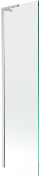 Mexen Next L, 1 szárnyú kádparaván 50 x 150 cm, átlátszó, 6 mm átlátszó üveg, csiszolt acél profil, 895-050-000-03-00-97