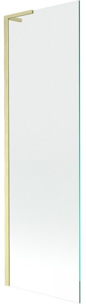 Mexen Next L, 1 szárnyú kádparaván 60 x 150 cm, 6mm átlátszó üveg, arany matt profil, 895-060-000-03-00-55