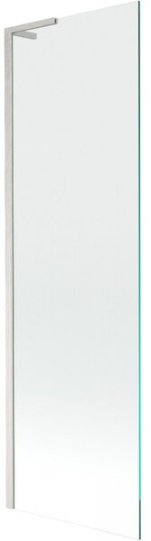 Mexen Next L, 1 szárnyú kádparaván 60 x 150 cm, átlátszó, 6 mm átlátszó üveg, csiszolt acél profil, 895-060-000-03-00-97