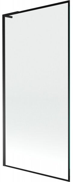 Mexen Next L, 1 szárnyas kádparaván 90 x 150 cm, 6mm átlátszó üveg-fekete mintás, fekete profil, 895-090-000-03-70-70