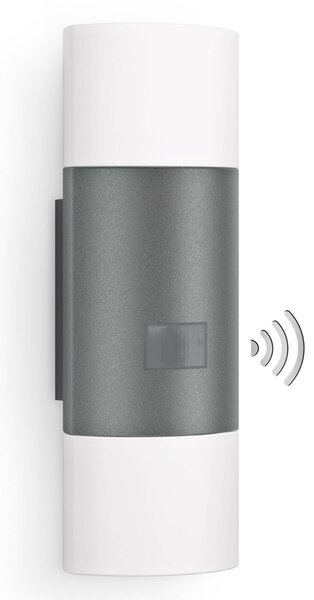 STEINEL 910 S LED érzékelős fali lámpa antracit, Fekete, Alumínium, Modern