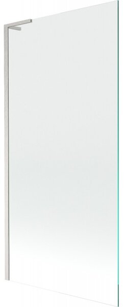 Mexen Next L, 1 szárnyas kádparaván 90 x 150 cm, átlátszó, 6 mm átlátszó üveg, csiszolt acél profil, 895-090-000-03-00-97