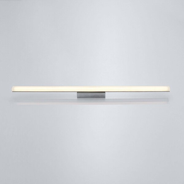 Lindby LED fürdőszobai mennyezeti lámpa Levke, 100 cm, fényerőszabályzó, IP44, dimmelhető, Fehér / opál, Fürdőszoba, fém, Modern