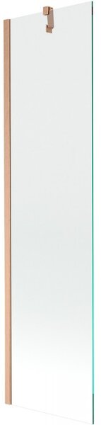 Mexen Next, 1 szárnyú kádparaván 50 x 150 cm, 6 mm átlátszó üveg, rézmatt, 895-050-000-00-00-65
