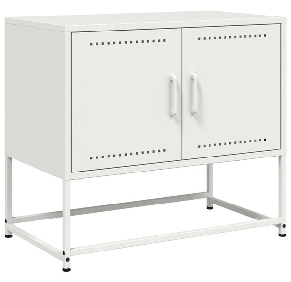 Fehér acél TV-szekrény 68,5x39x60,5 cm