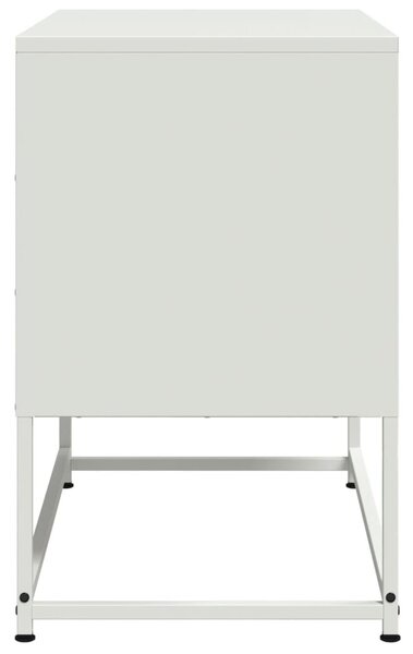 Fehér acél TV-szekrény 68,5x39x60,5 cm