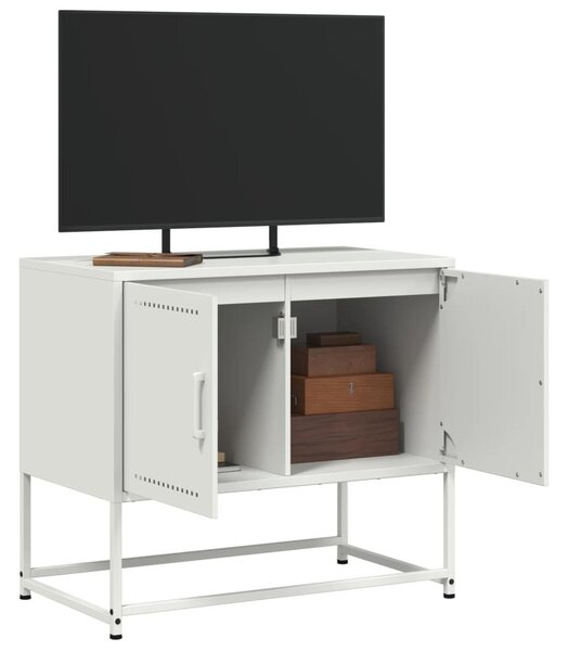 Fehér acél TV-szekrény 68,5x39x60,5 cm