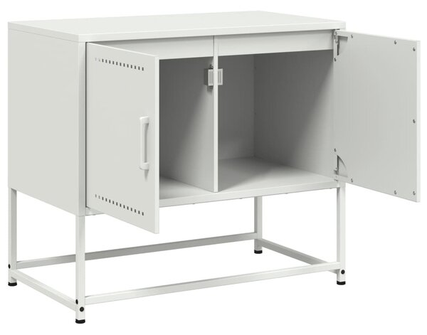 Fehér acél TV-szekrény 68,5x39x60,5 cm