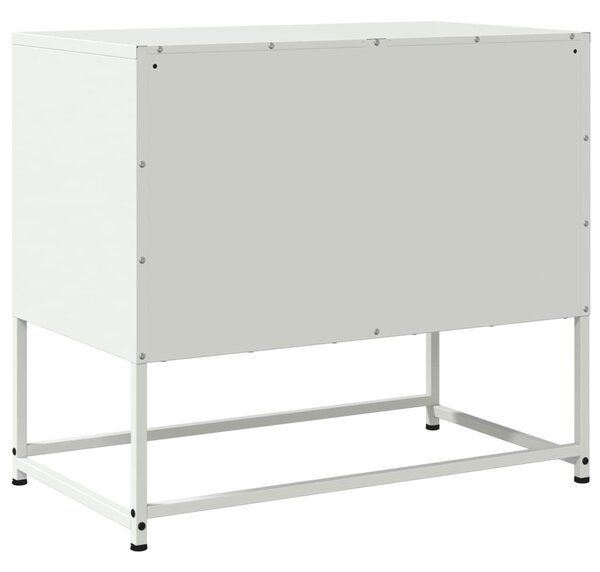 Fehér acél TV-szekrény 68,5x39x60,5 cm