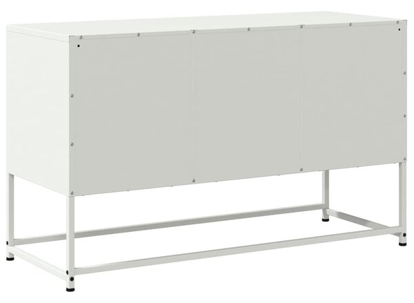 Fehér acél TV-szekrény 100,5x39x60,5 cm