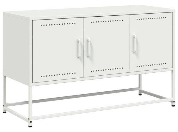 Fehér acél TV-szekrény 100,5x39x60,5 cm