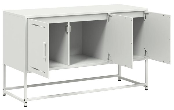 Fehér acél TV-szekrény 100,5x39x60,5 cm