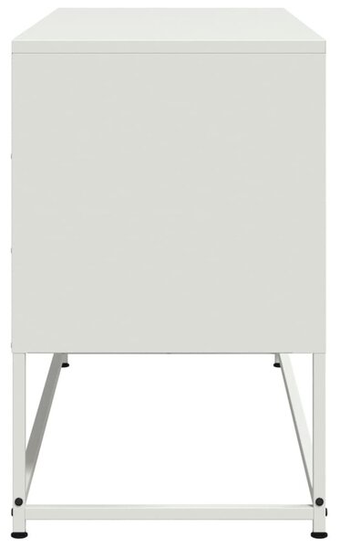 Fehér acél TV-szekrény 100,5x39x60,5 cm