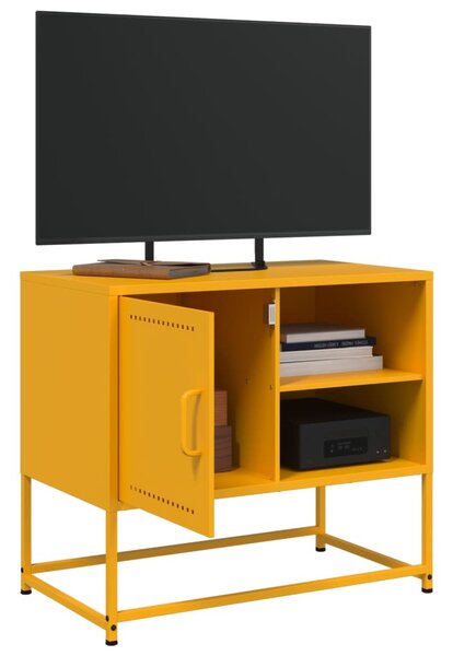 Antracitszürke acél TV-szekrény 100,5x39x60,5 cm