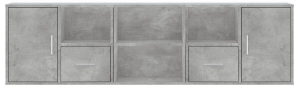 Betonszürke szerelt fa sarokszekrény 160 x 40 x 45 cm
