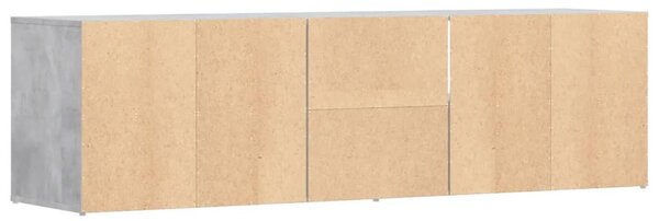 Betonszürke szerelt fa sarokszekrény 160 x 40 x 45 cm