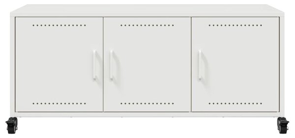 Fehér acél TV-szekrény 100,5 x 39 x 43,5 cm