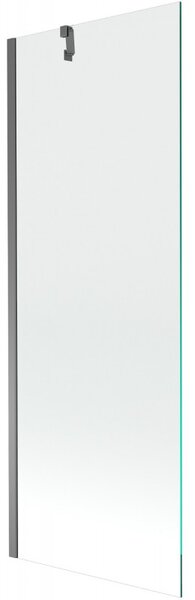 Mexen Next, 1 szárnyas kádparaván 70 x 150 cm, 6 mm átlátszó üveg, grafit, 895-070-000-00-00-95