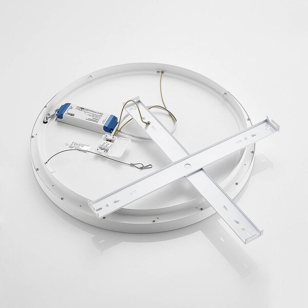 Arcchio Vivy LED mennyezeti világítás, Ø 58 cm, fehér, fém, dimmelhető, Fehér / opál, Konyha, fém, Modern