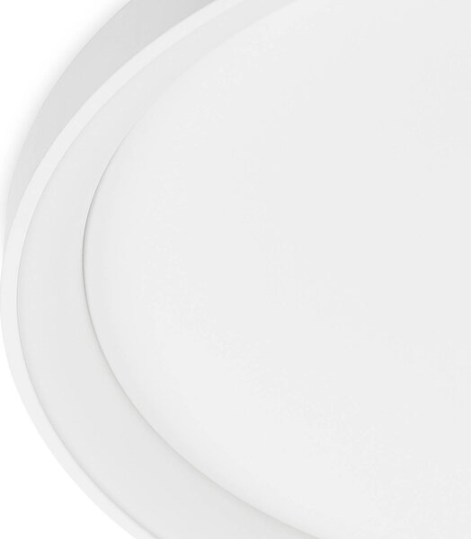 Arcchio Vivy LED mennyezeti világítás, Ø 58 cm, fehér, fém, dimmelhető, Fehér / opál, Konyha, fém, Modern