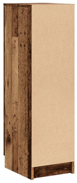 Antik fa színű szerelt fa cipőszekrény 29,5 x 35 x 100,5 cm