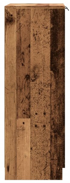 Antik fa színű szerelt fa cipőszekrény 59 x 35 x 100,5 cm