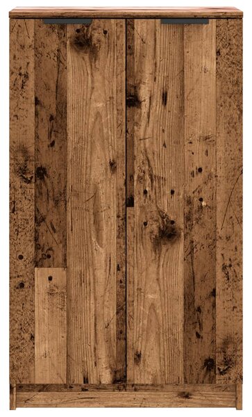 Antik fa színű szerelt fa cipőszekrény 59 x 35 x 100,5 cm
