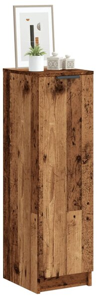 Antik fa színű szerelt fa cipőszekrény 29,5 x 35 x 100,5 cm