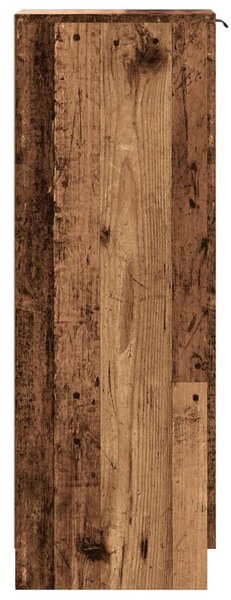 Antik fa színű szerelt fa cipőszekrény 29,5 x 35 x 100,5 cm