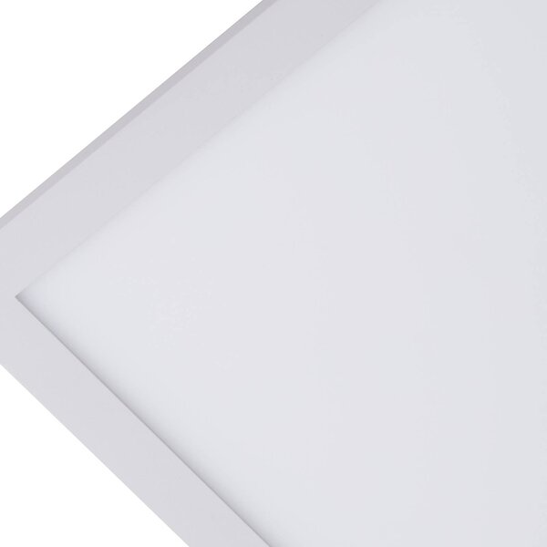 Lindby LED panel Lamin, fehér, 80 cm, CCT, fényerőszabályzó, távirányítóval, dimmelhető, Fehér / opál, Nappali / Étkező, Modern