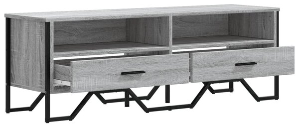 Szürke sonoma színű szerelt fa TV-szekrény 122 x 34 x 41 cm