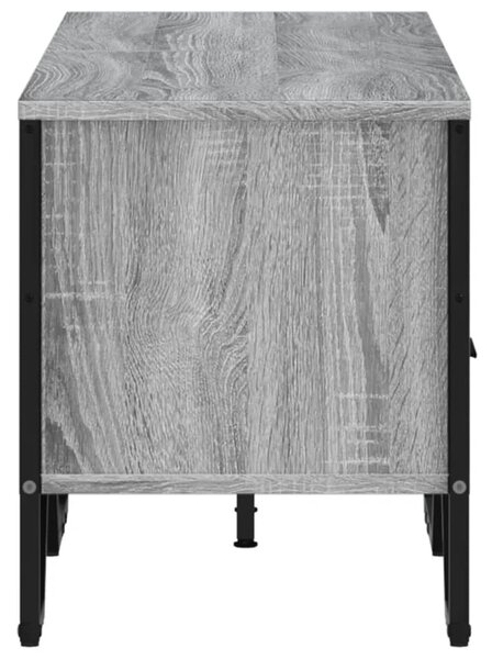 Szürke sonoma színű szerelt fa TV-szekrény 122 x 34 x 41 cm