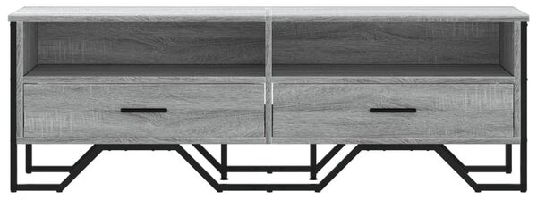 Szürke sonoma színű szerelt fa TV-szekrény 122 x 34 x 41 cm