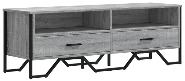 Szürke sonoma színű szerelt fa TV-szekrény 122 x 34 x 41 cm