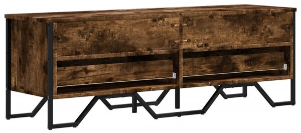Füstös tölgy színű szerelt fa TV-szekrény 122 x 34 x 41 cm