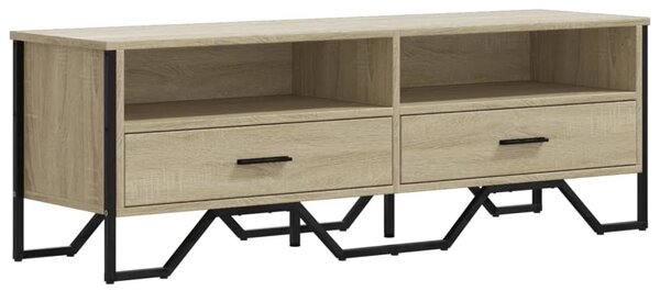 Sonoma tölgy színű szerelt fa TV-szekrény 122 x 34 x 41 cm