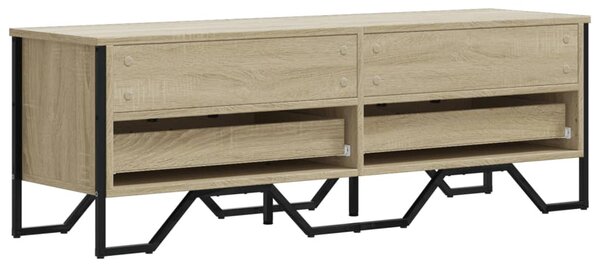 Sonoma tölgy színű szerelt fa TV-szekrény 122 x 34 x 41 cm