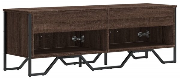 Barna tölgy színű szerelt fa TV-szekrény 122 x 34 x 41 cm