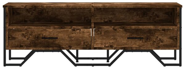 Füstös tölgy színű szerelt fa TV-szekrény 122 x 34 x 41 cm