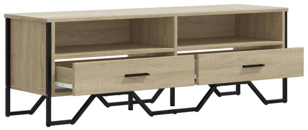 Sonoma tölgy színű szerelt fa TV-szekrény 122 x 34 x 41 cm