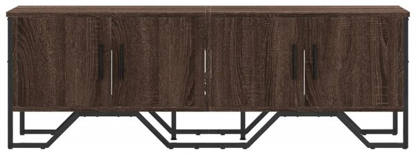 Barna tölgy színű szerelt fa TV-szekrény 122 x 34 x 41 cm