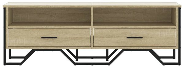 Sonoma tölgy színű szerelt fa TV-szekrény 122 x 34 x 41 cm