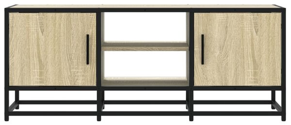Sonoma tölgy színű szerelt fa és fém TV-szekrény 100x35x41 cm