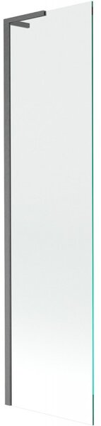 Mexen Next, kádparaván 1 szárny 50 x 150 cm, fix szárny, 6 mm átlátszó üveg, polírozott grafit profil, 895-050-000-03-00-66