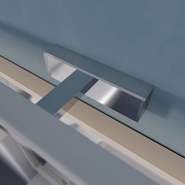 Lindby LED tükörvilágítás Jukka, 90 cm, króm, fém, IP44, Króm / ezüst, Fürdőszoba, Alumínium, Modern