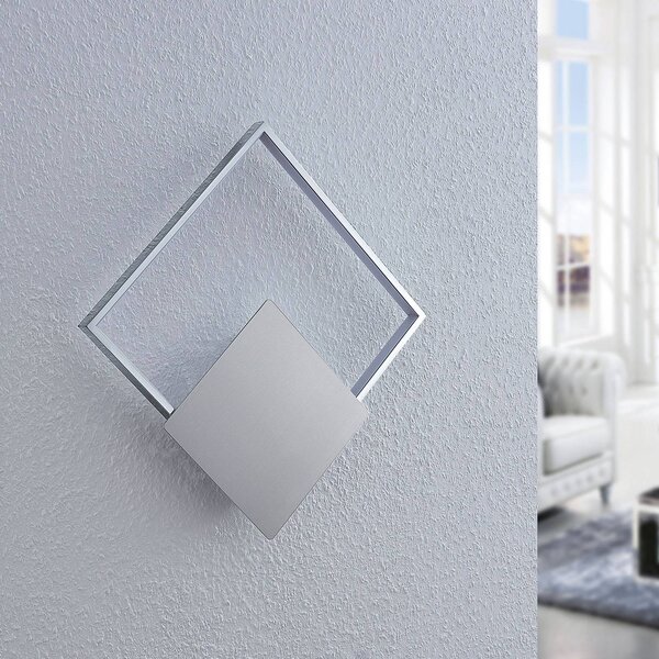 Lindby Anays LED-es fali lámpa, 32 cm x cm, króm/világos, Tiszta / átlátszó, Nappali / Étkező, Műanyag, Modern